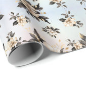 Blume White Magnolia Geschenkpapier (Rolleneckpunkt)