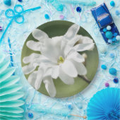 Blume White Magnolia Pappteller (Party)