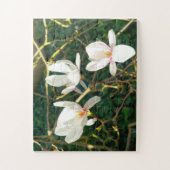 Blume White Magnolia Puzzle (Vertikal)