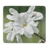 Blume White Magnolia Schneidebrett (Vorderseite)