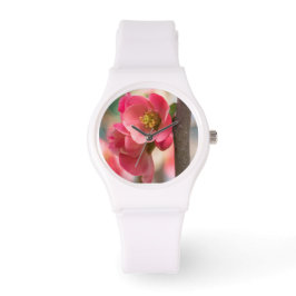 Blume White Silicon Watch Armbanduhr