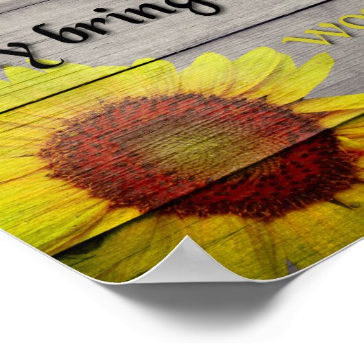 Blume wie Freunde Poster (Ecke)