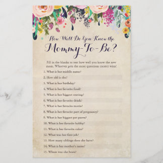 Blume, wie gut Sie die Mama Quiz kennen