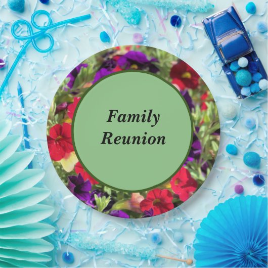 Blume Wiedersehen Pappteller (Party)