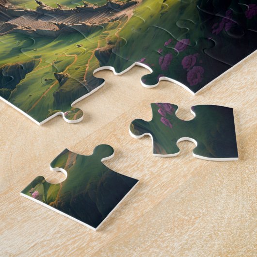 Blume Wiese Castle Jigsaw Puzzle (Seite)