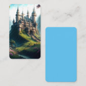 Blume Wiese Castle Lesezeichen Visitenkarte (Vorne/Hinten)