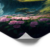 Blume Wiese Castle Poster (Ecke)