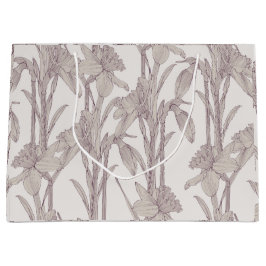 Blume, Wiese mit Frühlingstrasse. Große Geschenktüte