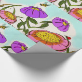 Blume-Wikingerpapier Geschenkpapier (Ecke)