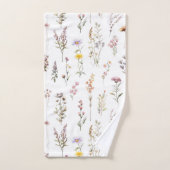 Blume, Wildblumen, Blume im Garten Badhandtuch Set (Handtuch)
