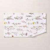 Blume, Wildblumen, Blume im Garten Badhandtuch Set (Handtuch)
