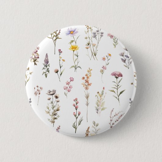 Blume, Wildblumen, Blume im Garten Button (Vorderseite)