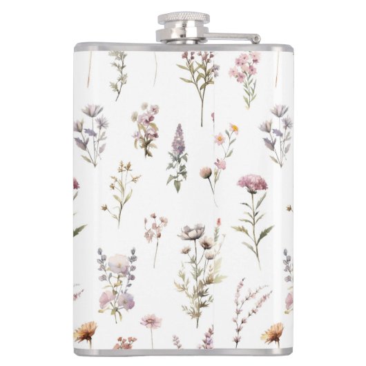 Blume, Wildblumen, Blume im Garten Flachmann (Rückseite)