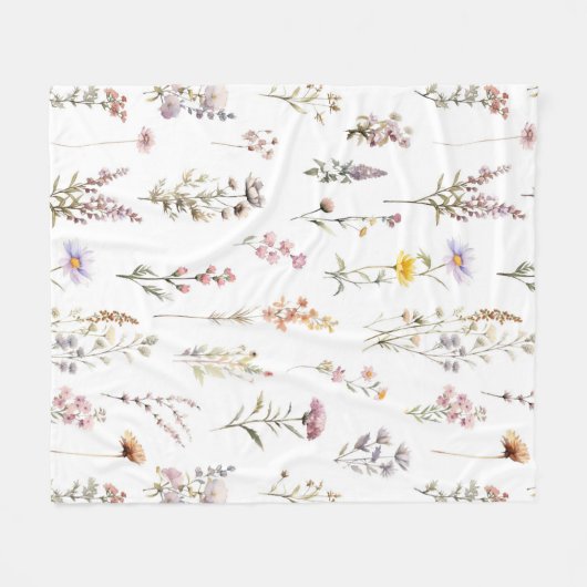 Blume, Wildblumen, Blume im Garten Fleecedecke (Vorderseite (Horizontal))