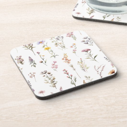 Blume, Wildblumen, Blume im Garten Getränkeuntersetzer (Linke Seite)