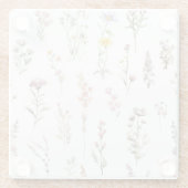 Blume, Wildblumen, Blume im Garten Glasuntersetzer (Rückseite)