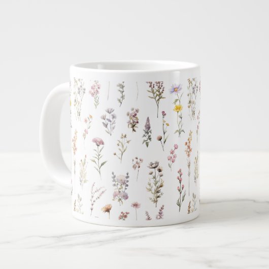 Blume, Wildblumen, Blume im Garten Jumbo-Tasse (Vorderseite Links)
