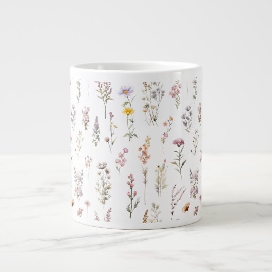 Blume, Wildblumen, Blume im Garten Jumbo-Tasse (Vorderseite)