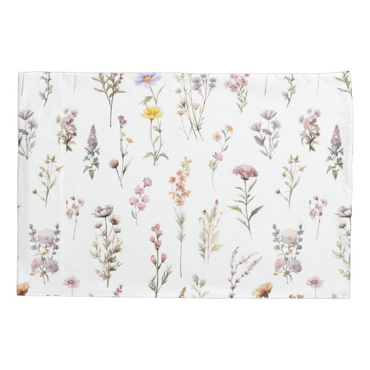 Blume, Wildblumen, Blume im Garten Kissenbezug (Rückseite)