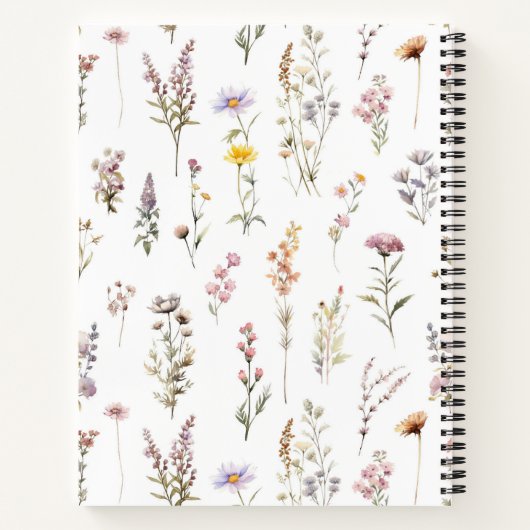 Blume, Wildblumen, Blume im Garten Notizblock (Rückseite)