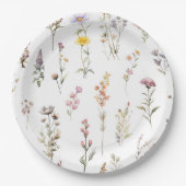 Blume, Wildblumen, Blume im Garten Pappteller (Vorderseite)