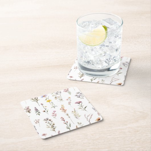 Blume, Wildblumen, Blume im Garten Rechteckiger Pappuntersetzer (Vor Ort)