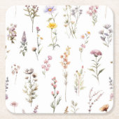 Blume, Wildblumen, Blume im Garten Rechteckiger Pappuntersetzer (Vorderseite)