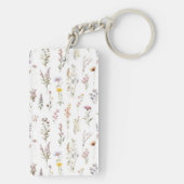 Blume, Wildblumen, Blume im Garten Schlüsselanhänger (Rückseite)