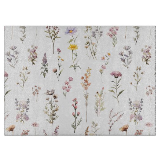 Blume, Wildblumen, Blume im Garten Schneidebrett (Vorderseite)