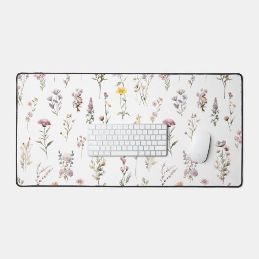 Blume, Wildblumen, Blume im Garten Schreibtischunterlage (Tastatur & Maus)