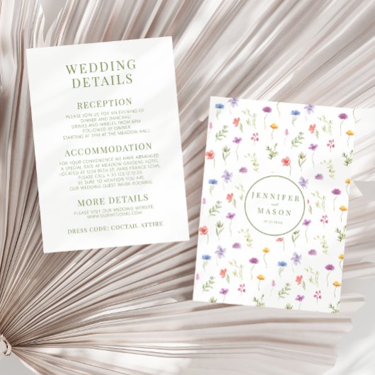 Blume Wilde Wiese - Details Karte