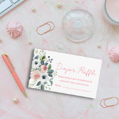 Blume-Windeln-Tombola für Kinderdusche Begleitkarte