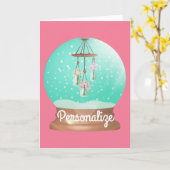 Blume Windschneedecke niedlich Blütenwinterwelt Karte (Gelbe Blume)