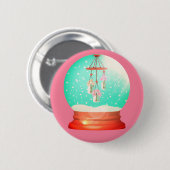 Blume Windschneedecke niedlicher Winterrosa Button (Vorne & Hinten)