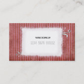 Blume Wirbel Band rosa Visitenkarte (Rückseite)