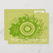 Blume Wirbel - Maßgeschneiderte Feiertagspostkarte (Vorne/Hinten)