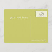 Blume Wirbel - Maßgeschneiderte Feiertagspostkarte (Rückseite)