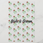 Blume Wo war die Braut? Duschkartenhalter Flyer (Hinten)