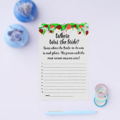 Blume Wo war die Braut? Duschkartenhalter Flyer (Einzeln)