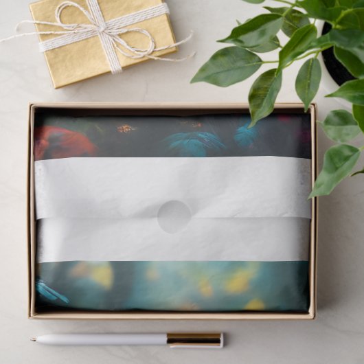 Blume Wolf Seidenpapier (Geschenk)