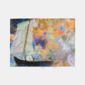 Blume Wolken, Redon Fleecedecke (Vorderseite (Horizontal))