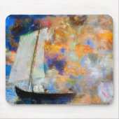 Blume Wolken, Redon Mousepad (Vorne)