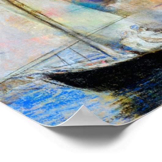 Blume Wolken, Redon Poster (Ecke)