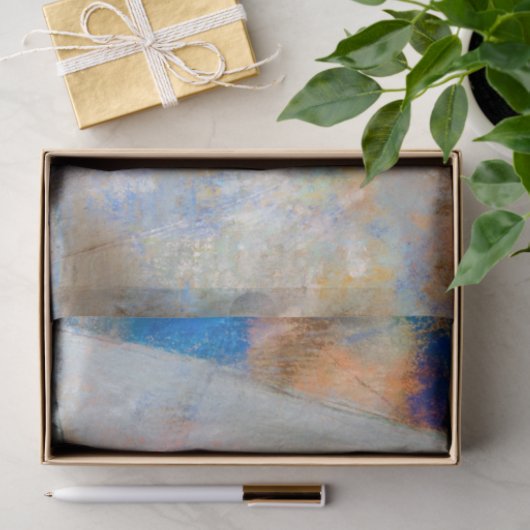 Blume Wolken, Redon Seidenpapier (Geschenk)