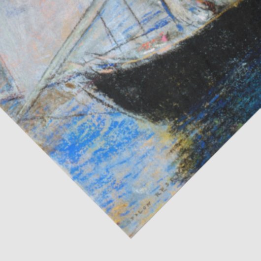 Blume Wolken, Redon Seidenpapier (Ausschnitt)