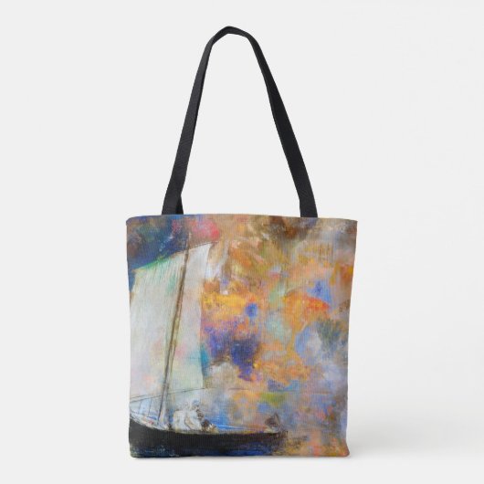 Blume Wolken, Redon Tasche (Rückseite)