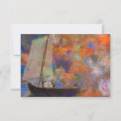 Blume Wolken von Odilon Redon Dankeskarte (Vorderseite)