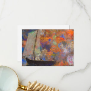 Blume Wolken von Odilon Redon Dankeskarte