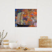 Blume Wolken von Odilon Redon Poster (Küche)