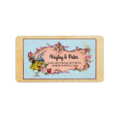 Blume Wonderland Rabbit Address Labels Stickers Adressaufkleber (Vorne)